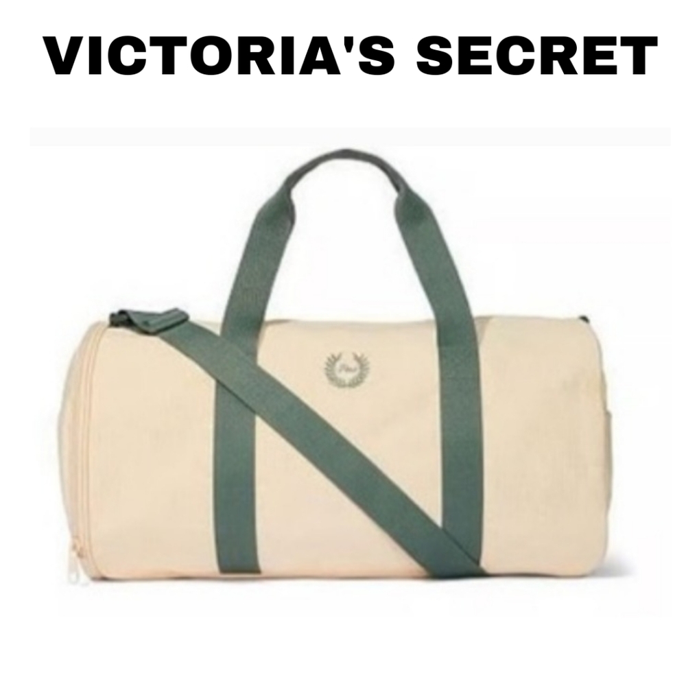 Victoria's Secret Pink Canvas Duffle Bag NWT